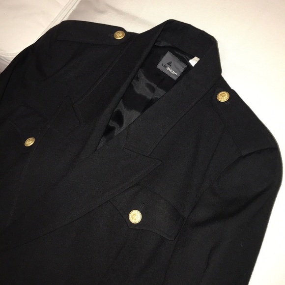 ⚜️SOLD⚜️Black Blazer Military Style - Picture 2 of 6